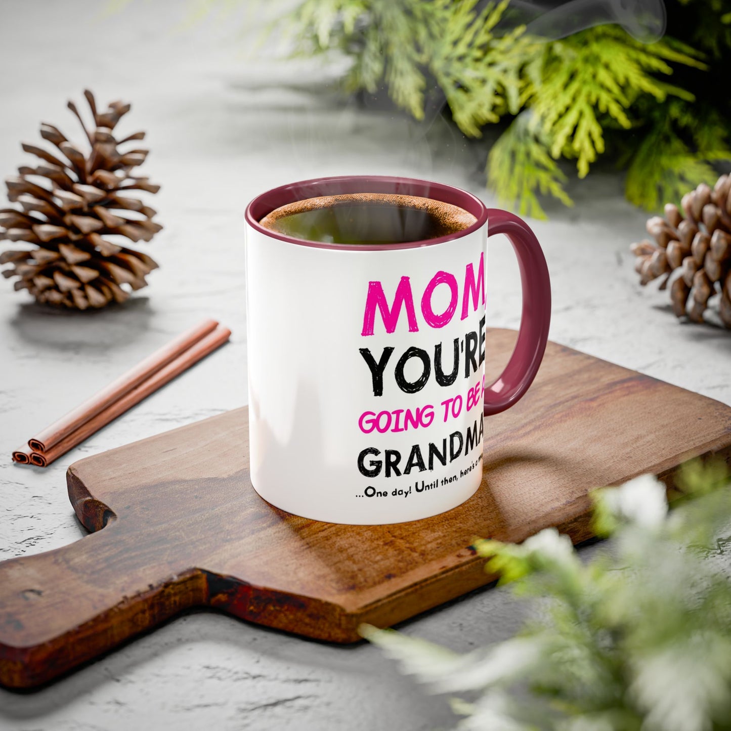 Colorful Mugs, Mom You're Going To Be A Grandma, Pregnancy Reveal Mug, Grandma Gift, Baby Announcement Gift, Perfect for Mother's Day