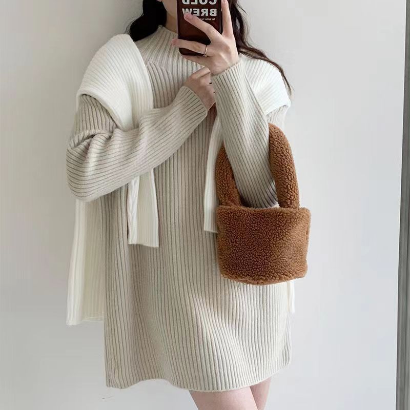 Half Turtleneck Pullover Autumn And Winter Long Sleeve Sweater