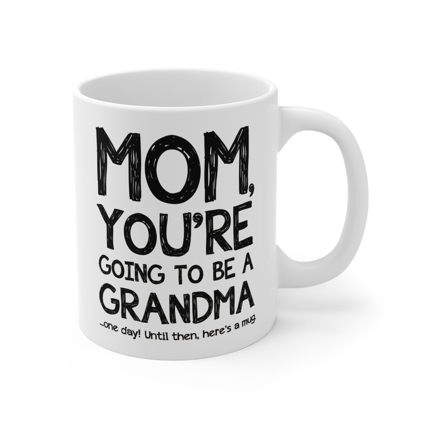 Grandma Announcement Mug, Pregnancy Reveal Coffee Cup, New Grandparent Gift, Baby Announcement Present, Mom To Be Mug 11oz