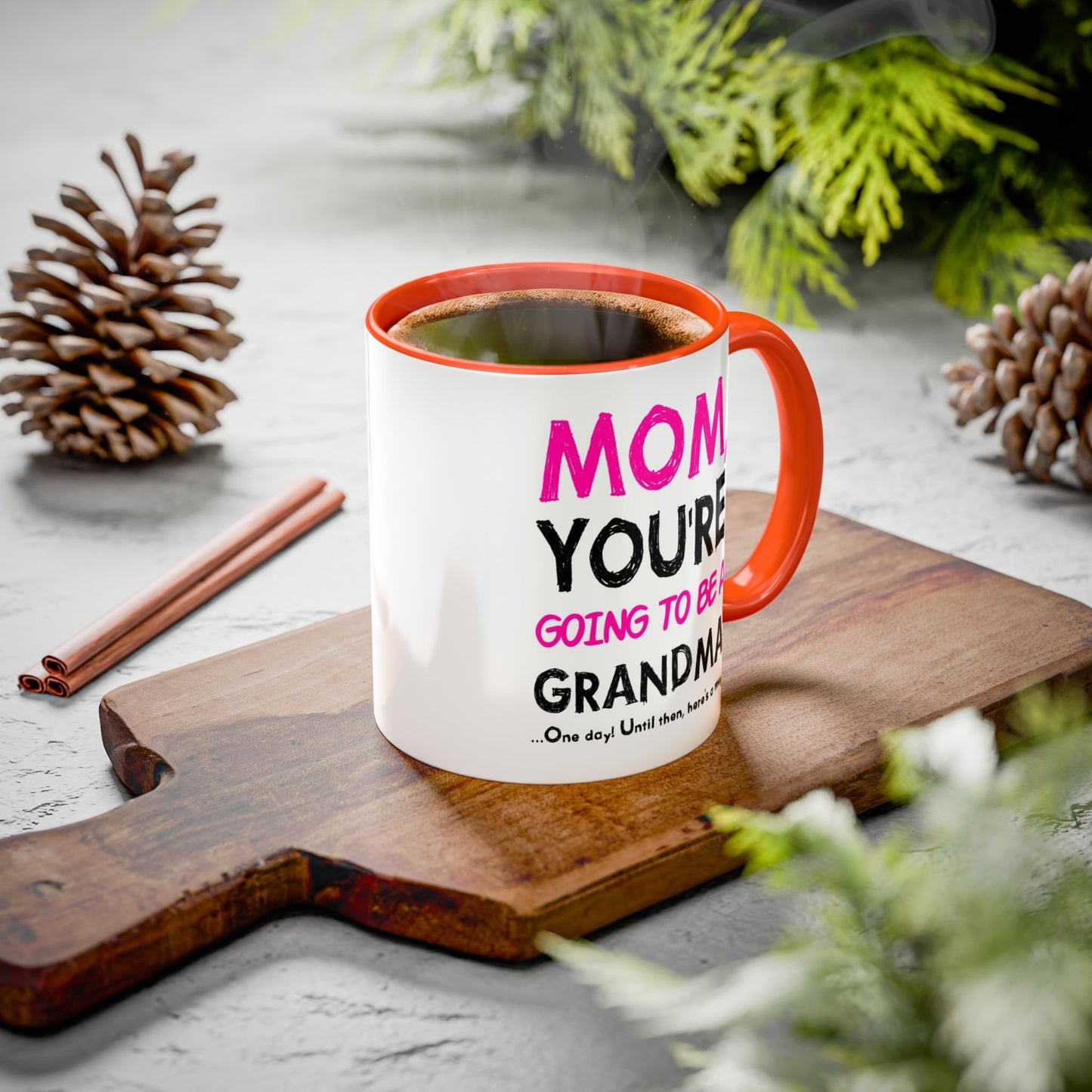 Colorful Mugs, Mom You're Going To Be A Grandma, Pregnancy Reveal Mug, Grandma Gift, Baby Announcement Gift, Perfect for Mother's Day