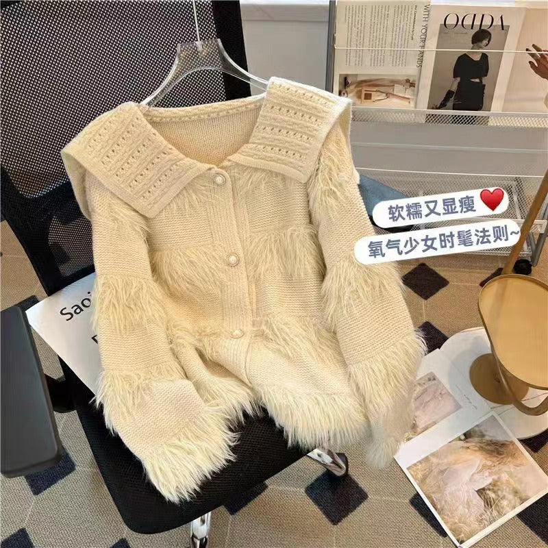 Sweater Coat For Women Autumn And Winter Mink Fur